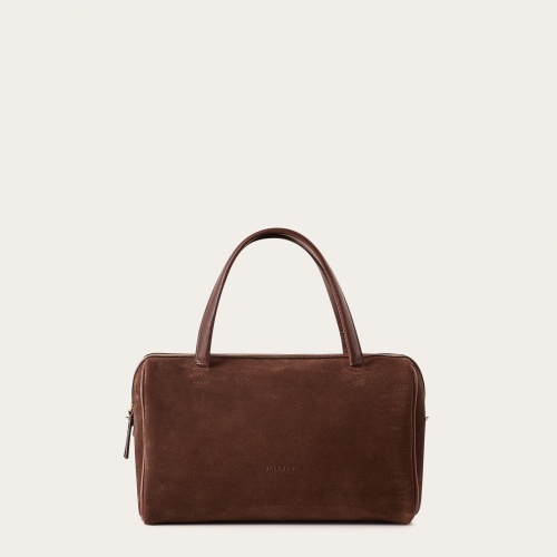 Sofia Bag M, chocolate brown suede